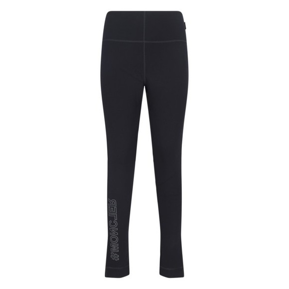 Moncler Grenoble Studded Leggings In Black Stretch Nylon - NWT - Picture 1 of 5